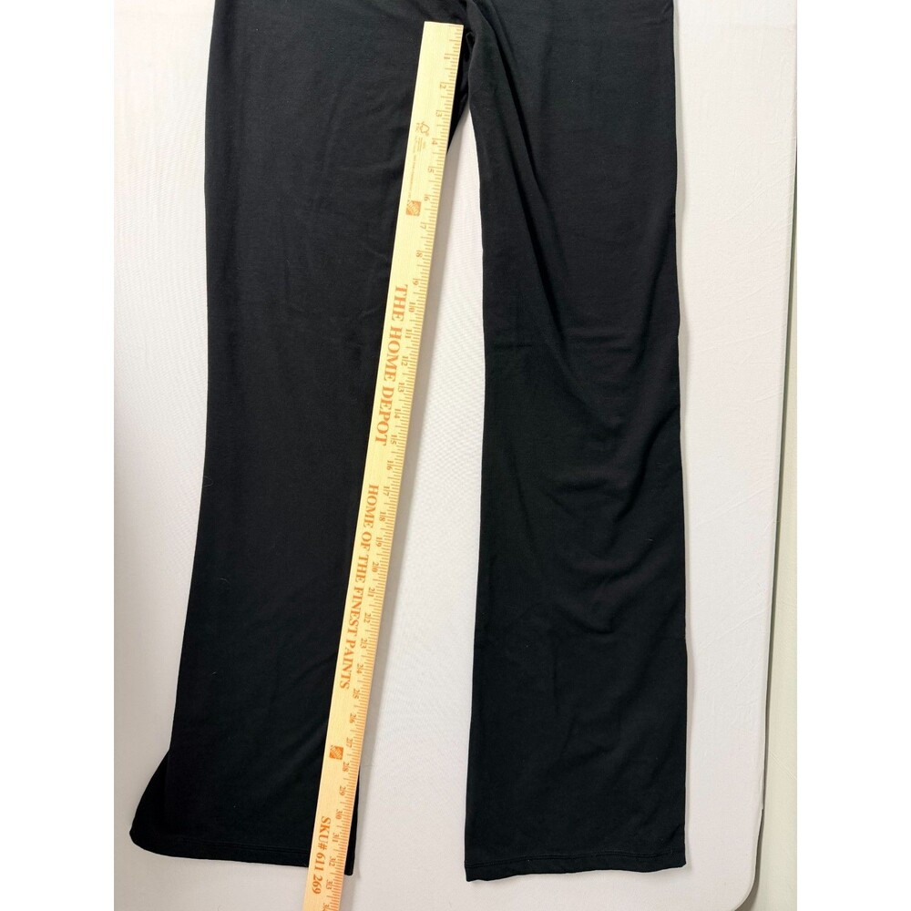 Victoria's Secret Women's M Black Tie Dye Foldover Flare Yoga Pants - Picture 7 of 10